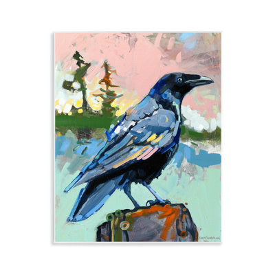  Modern Crow Portrait Wall Plaque Art by Adam Swanson