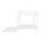 Full XL Over Queen Metal Bunk Bed With Trundle, White-428050058