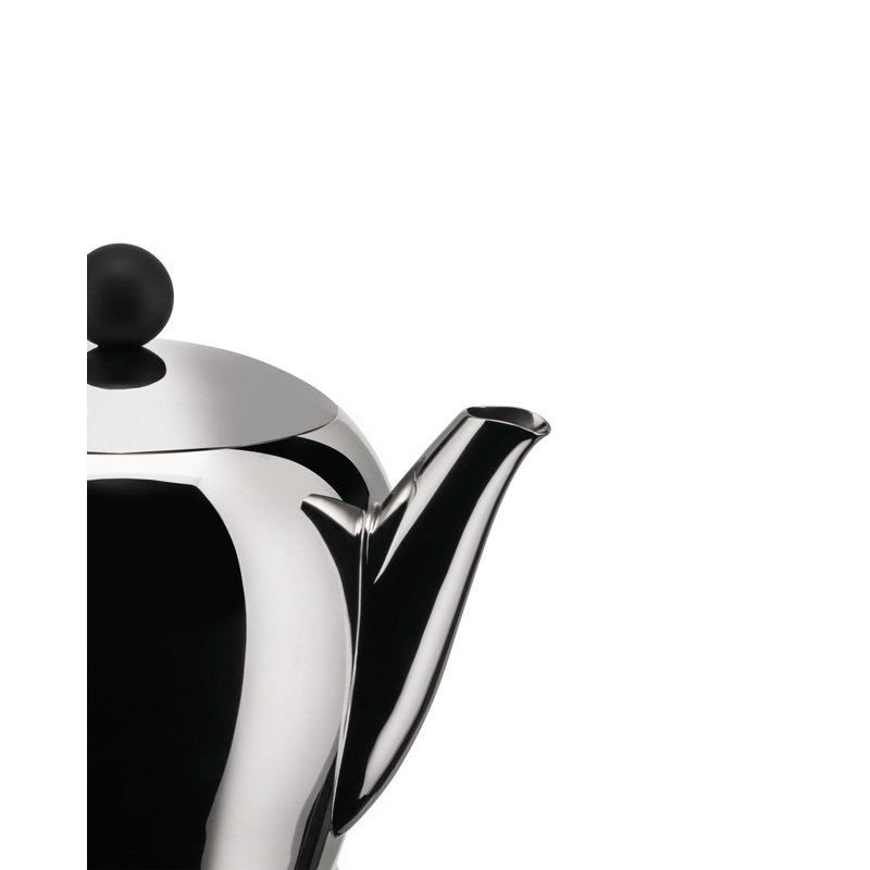 Bombé Stainless Steel Teapot, Stainless Steel