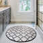 Tapis de bain de qualité supérieure, diamètre de 39,4 pouces, 100% polyester, antiallergique, anti-poussière et antitache, surface antidérapante | Lavable à la machine à 86 ° F, 700 g / m² | Doux et durable pour la sécurité et le confort de la salle de bain-1553726637-1513650346