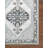 Rectangle Clotilde Oriental Machine Woven Polyester Area Rug in White/Gray/Black-773220721
