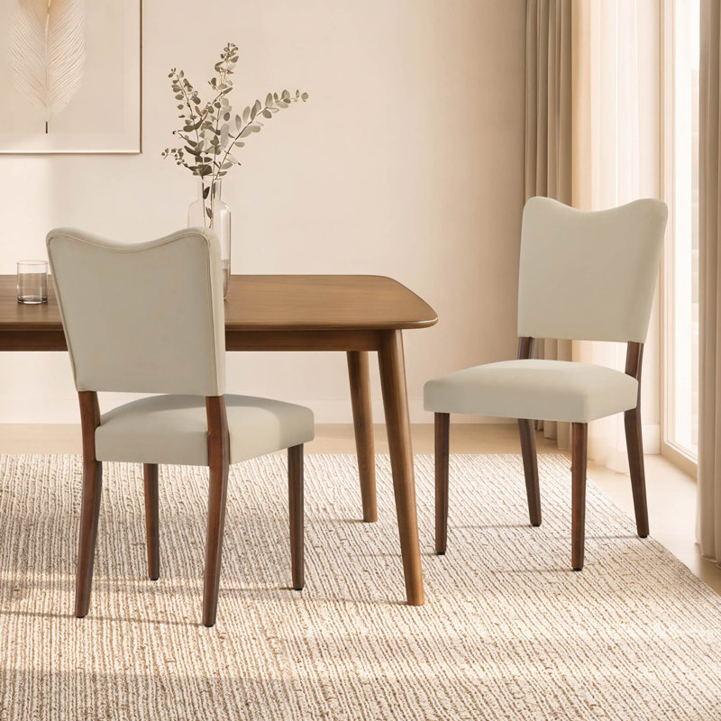 Chaises de salle à manger rembourrées, Lin lin