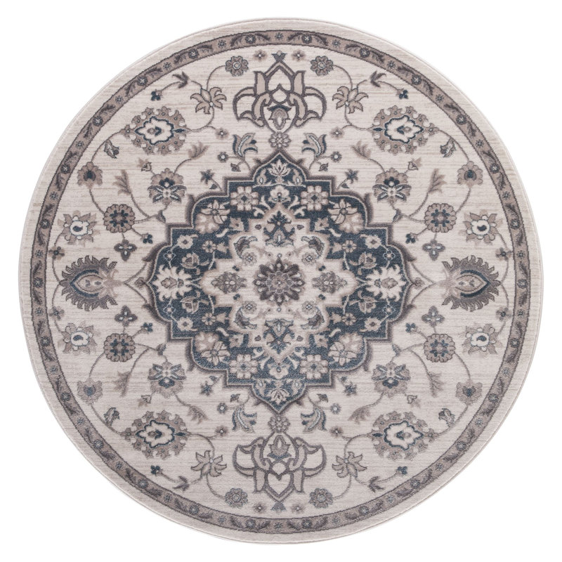 Oriental Indoor Rug, Round 5'