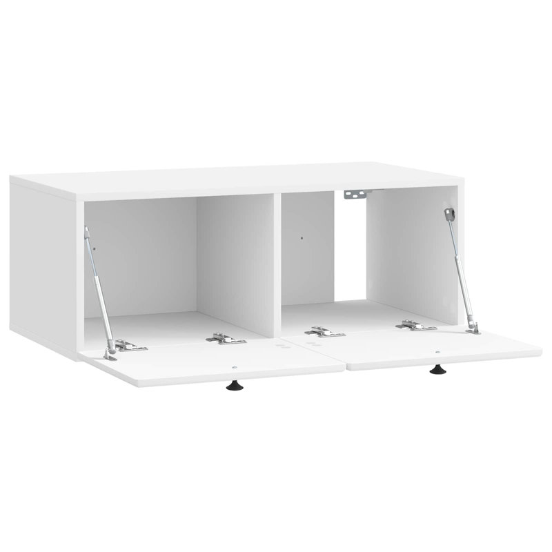 TV Stand, 30cm H x 78.5cm L x 41cm W, High Gloss White