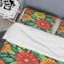 Ensemble de housse de couette en microfibre orange / jaune / vert-1678389840