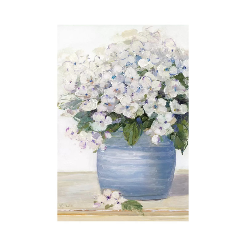 Lovely Lavender II by Sally Swatland - Wrapped Canvas Painting, 20.32 cm H x 30.48 cm W