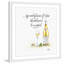 « white wine », reproduction de peinture à l’aquarelle encadrée-22436109