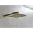 Bathroom Shower In Brushed Gold With 10 Inches Rain Head And Handheld , Wall Mounted High Dual Valve Trim For