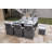 Jabarie 8 - Person Patio Dining Set Rectangular Table with Cushions Included