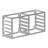 AmGood 10 Tier Wall Mounted Half Size Sheet / Bun Pan Rack. 40 in. x 13 in. x 18 in.