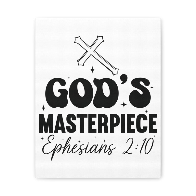 Trinx Scripture Walls Ephesians 2:10 You are God's Masterpiece Bible Verse Canvas Christian