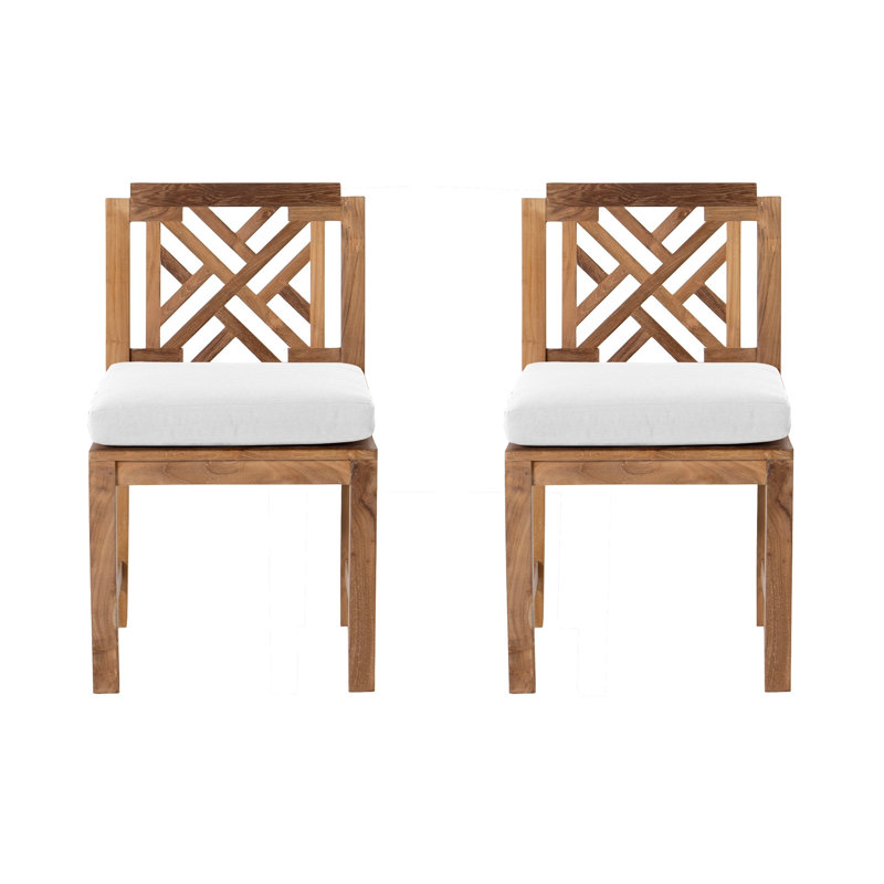 Monterey Fabric Mission Back Side Chair, White