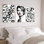 Lèvres et mode icônes sur toile tendue, ensemble de 3 reproductions de peintures à l'huile pour salon, chambre à coucher ou salle de bain