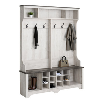 Yazeed Hall Tree with Bench and Shoe Storage