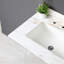 Lavabo de salle de bain 31 po - blanc avec lavabo vasque rectangulaire attrayant, dosseret de 4 po inclus
