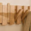 Rubberwood Wall 10 - Hook Coat Rack