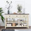 Console avec 2 tablettes ouvertes et 3 tiroirs-368818067-368818068