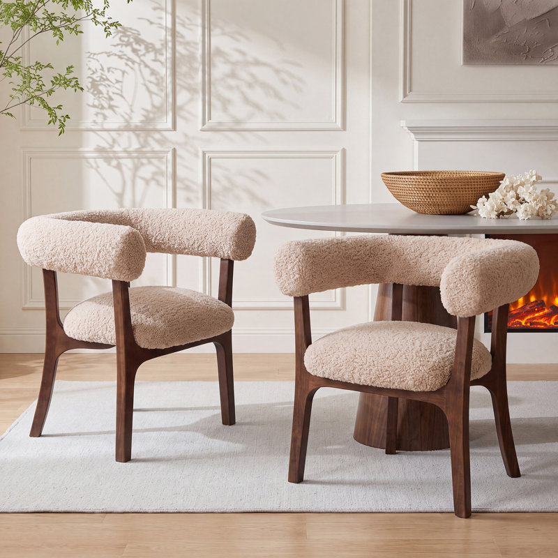 Chaise rembourrée Modern, Beige