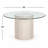 Lena 48" Glass-Top Round Pedestal Dining Table
