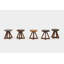 X Leather Accent Stool-18015243-35227824