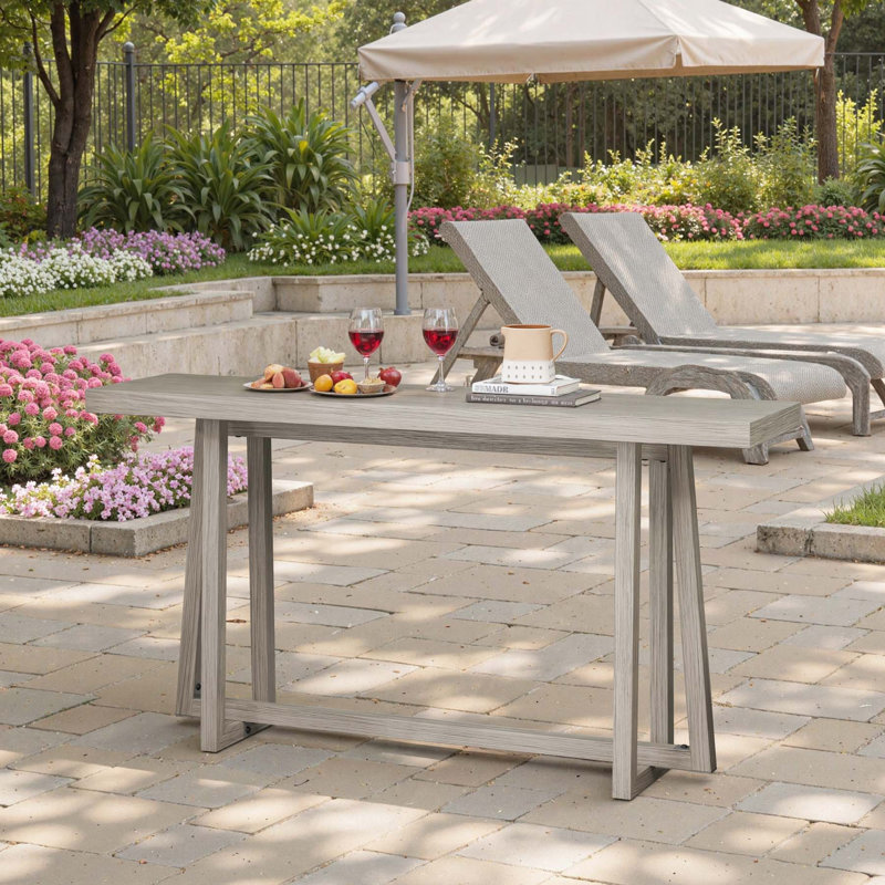 Versatile Console Table with Sturdy Construction for Various Spaces, Grey
