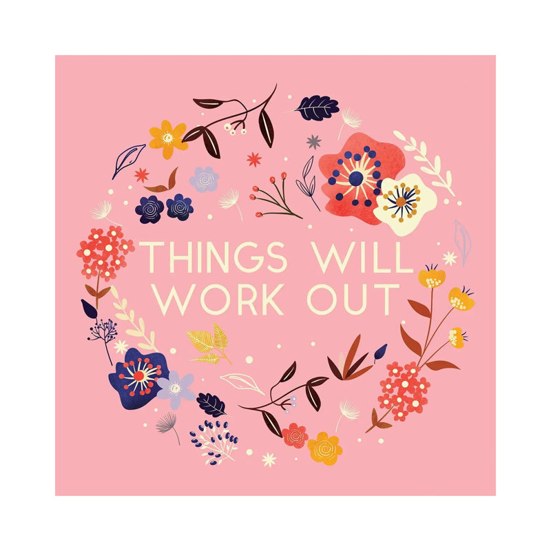 Things Will Work Out by Show Me Mars - Gallery-Wrapped Canvas Giclée on Canvas, 30.48 cm H x 30.48 cm W, Canvas