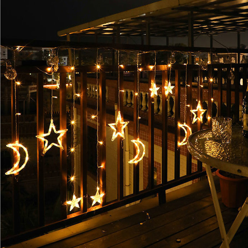 Hannie 2 - Bulb 138'' Plug-in LED Curtain String Light, Warm Colour