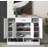 ON-TREND Sleek and Modern Shoe Cabinet with Adjustable Shelves, Minimalist Shoe Storage Organizer with Sturdy Top Surface, Space-saving Design Side Board for Various Sizes of Items, White