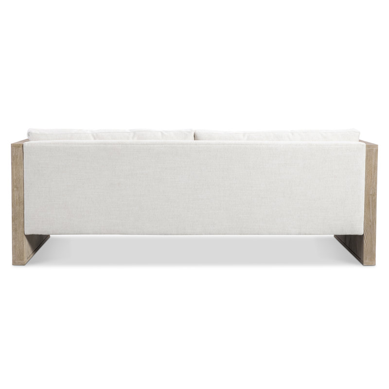 Madura Outdoor Loveseat, White, Seat Oat