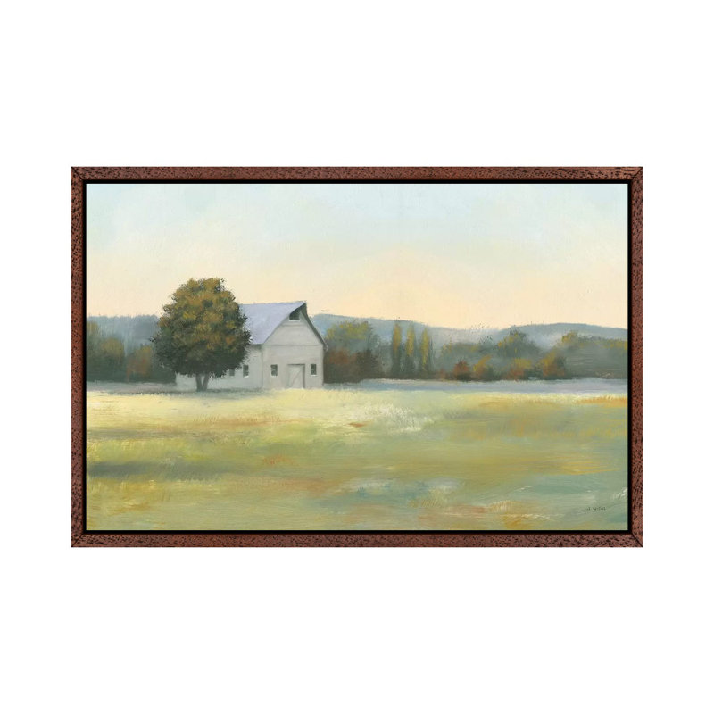 Morning Meadows II by James Wiens - Painting on Canvas, 152.5 cm H x 101.5 cm W, Classic Brown Wood Framed Canvas