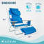 Chaise de plage inclinable Caudill