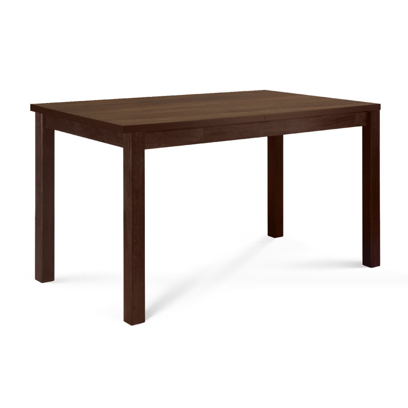 Silva Extendable Solid Wood Base Dining Table, Nut