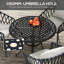 Abdulkerim Round Outdoor Bistro Table With Umbrella Hole , 90cm cm W 90cm cm D