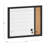 Thomas Martha Stewart Magnetic Dry Erase Monthly Calendar and Cork Board Combo with Included Marker, Magnets-89798291