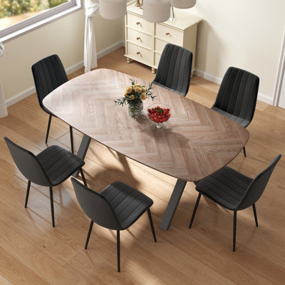 71” Rectangular Dining Room Table Set