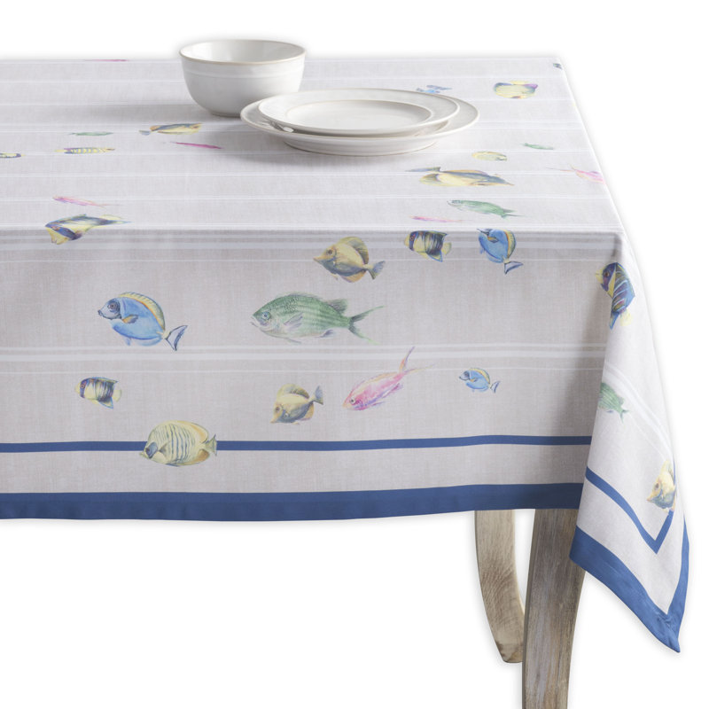 100% Cotton Square Tablecloth, 60" L x 60" W