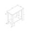 Table d'appoint blanche transitionnelle - Table de bout à deux niveaux pour le salon, table de chevet de la chambre à coucher