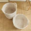 Ensemble de 2 paniers de rangement en rotin Qiana Whitewash