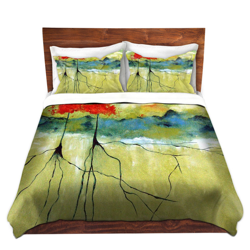Ensemble de housse de couette profonde roots, 1 housse simple + 1 taie standard