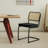 Tristen Rattan and Fabric Upholstered Dining Chairs-124083195-124083197