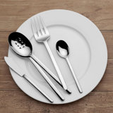 Zena 45-Piece Stainless Steel Flatware Set, Service For 8