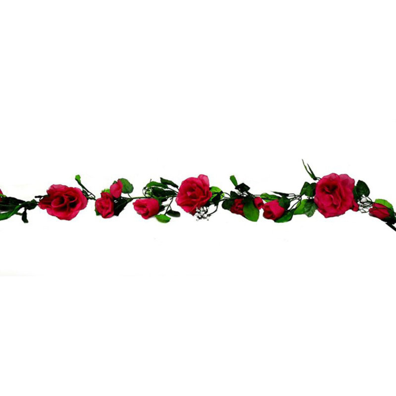 Guirlande de roses, Fuchsia