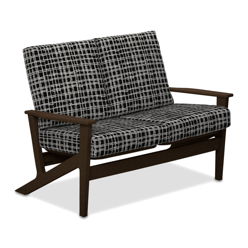 Chrisa 51.5'' Wide Loveseat with Cushions, Marais Classic, Textured Kona