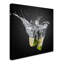 Art mural sur toile tendue - "Limes fraîches" Isma Yunta pour décoration de salon, de chambre à coucher ou de bureau - 14 x 14-22373684