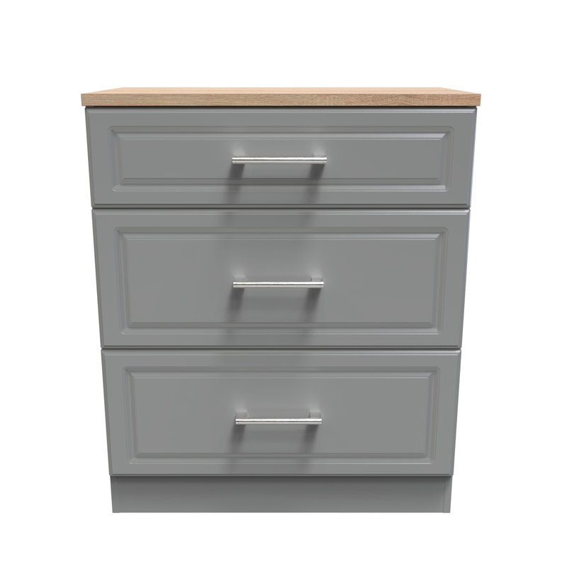 Fully Assembled Cementon 3 - Drawer Chest of Drawers