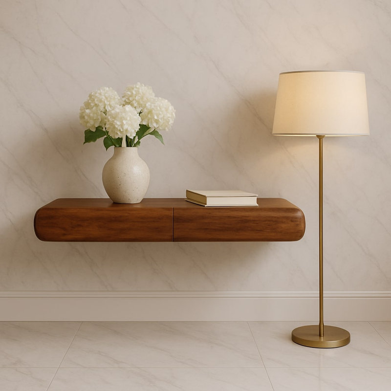 Angeville 90cm Solid Wood Console Table