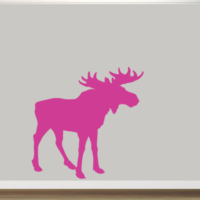 Décalcomanie murale silhouette orignal