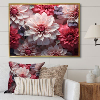 Variété de pétales de fleurs sur toile