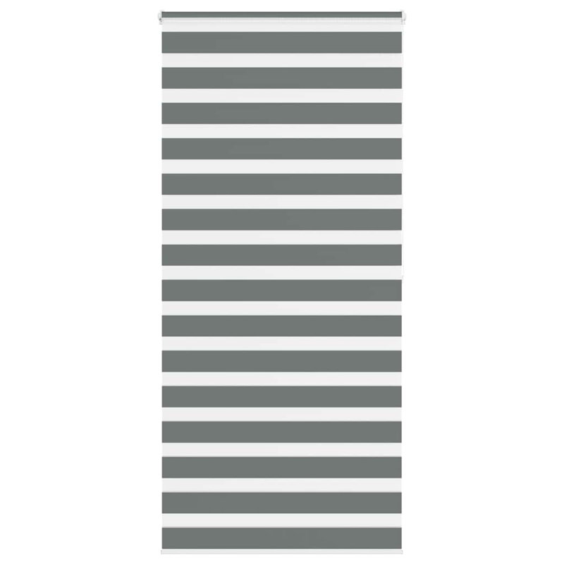 George Oliver Zebra Blind Polyester, 105cmW x 200cmL, Dark Grey