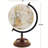 Mango Wood Educational/Geographic Earth Brown Globe with Wood Base